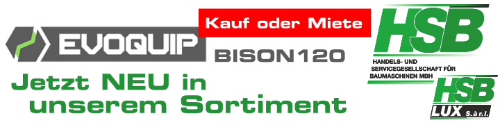 EVOQUIP Bison120 – Neu im Programm