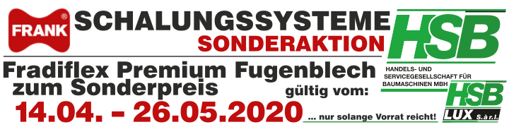 Fradiflex Premium Fugenblech – Sonderaktion