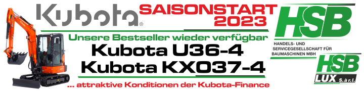 HSB Aktuell / Saisonstart 2023 mit Kubota